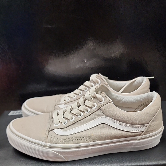 Vans Shoes - Vans Light Gray Canvas Old Skools